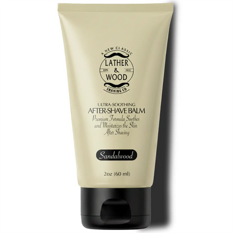 Lather & Wood Shaving Co. Sandalwood Aftershave Balm 2oz