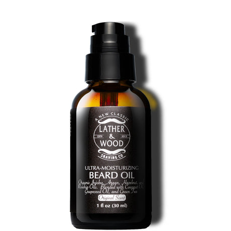 Lather & Wood Shaving Co. Ultra Moisturizing Original Scent Beard Oil 1oz