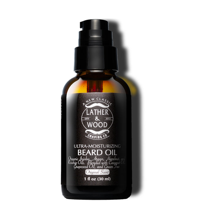 Lather & Wood Shaving Co. Ultra Moisturizing Original Scent Beard Oil 1oz