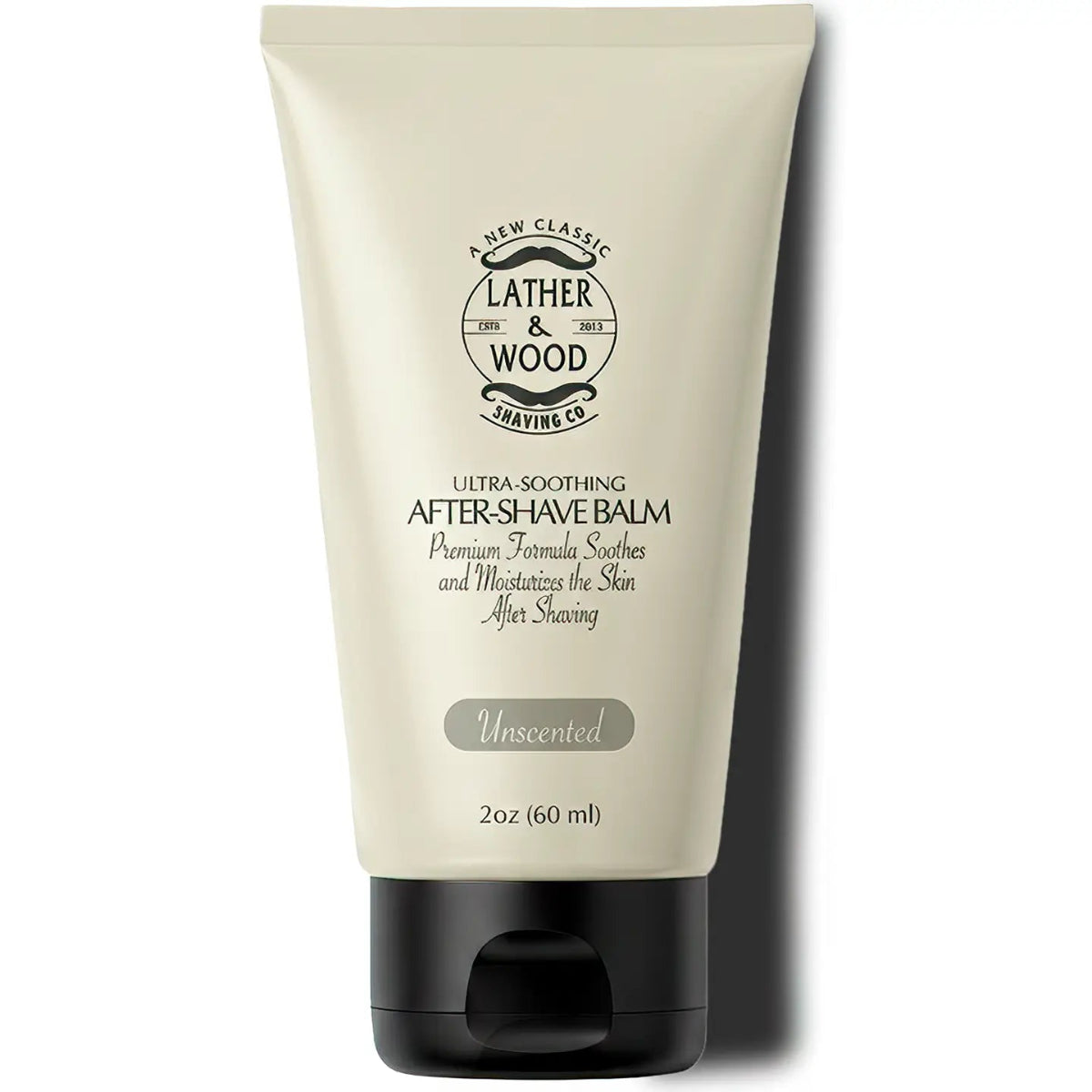 Lather & Wood Shaving Co. Unscented Aftershave Balm 2oz