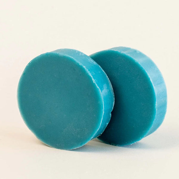 【OUTLET】SOLID SOAP 5.4 Blue leaf-spruce-shave-soap-puck-1-