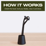 Leaf Two Pivoting Head Razor Black Kit