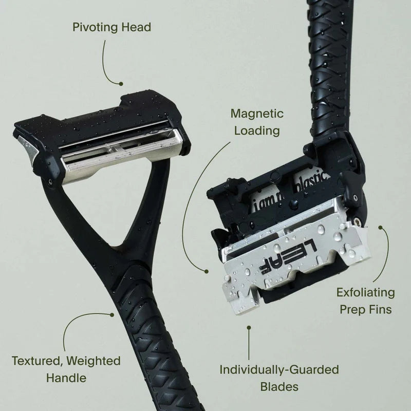 Leaf Two Pivoting Head Razor Black Kit