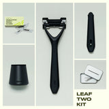 Leaf Two Pivoting Head Razor Black Kit