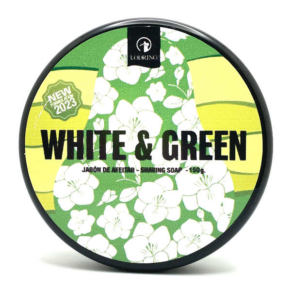 Lodrino - White & Green - Shaving Soap - 150g