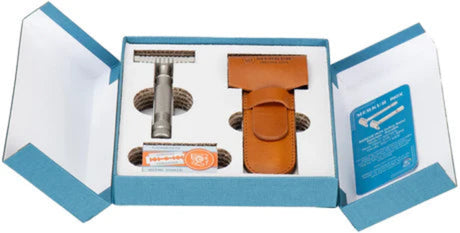 Merkur 11 INOX Stainless Steel Special Edition 1896 Open Comb Double Edge Safety Razor