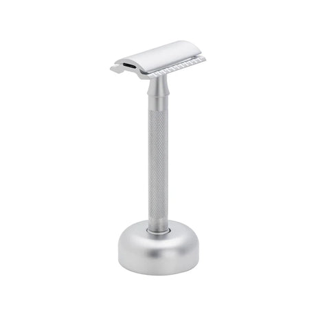 Merkur - 22c Long Handled Matte Chrome Safety Razor with Stand