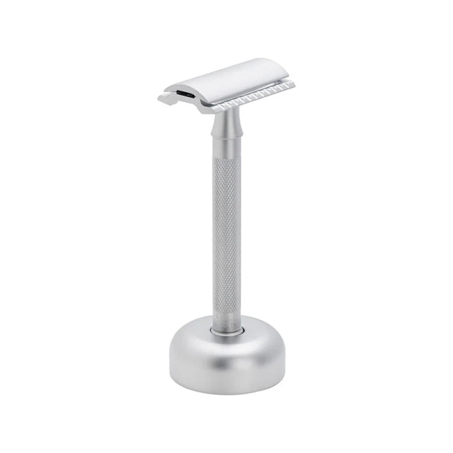 Merkur - 22c Long Handled Matte Chrome Safety Razor with Stand