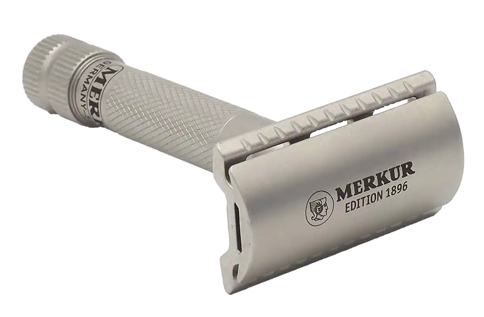 Merkur 34 INOX Stainless Steel Closed Comb 2 Piece Special Edition 1896 Safety Razor