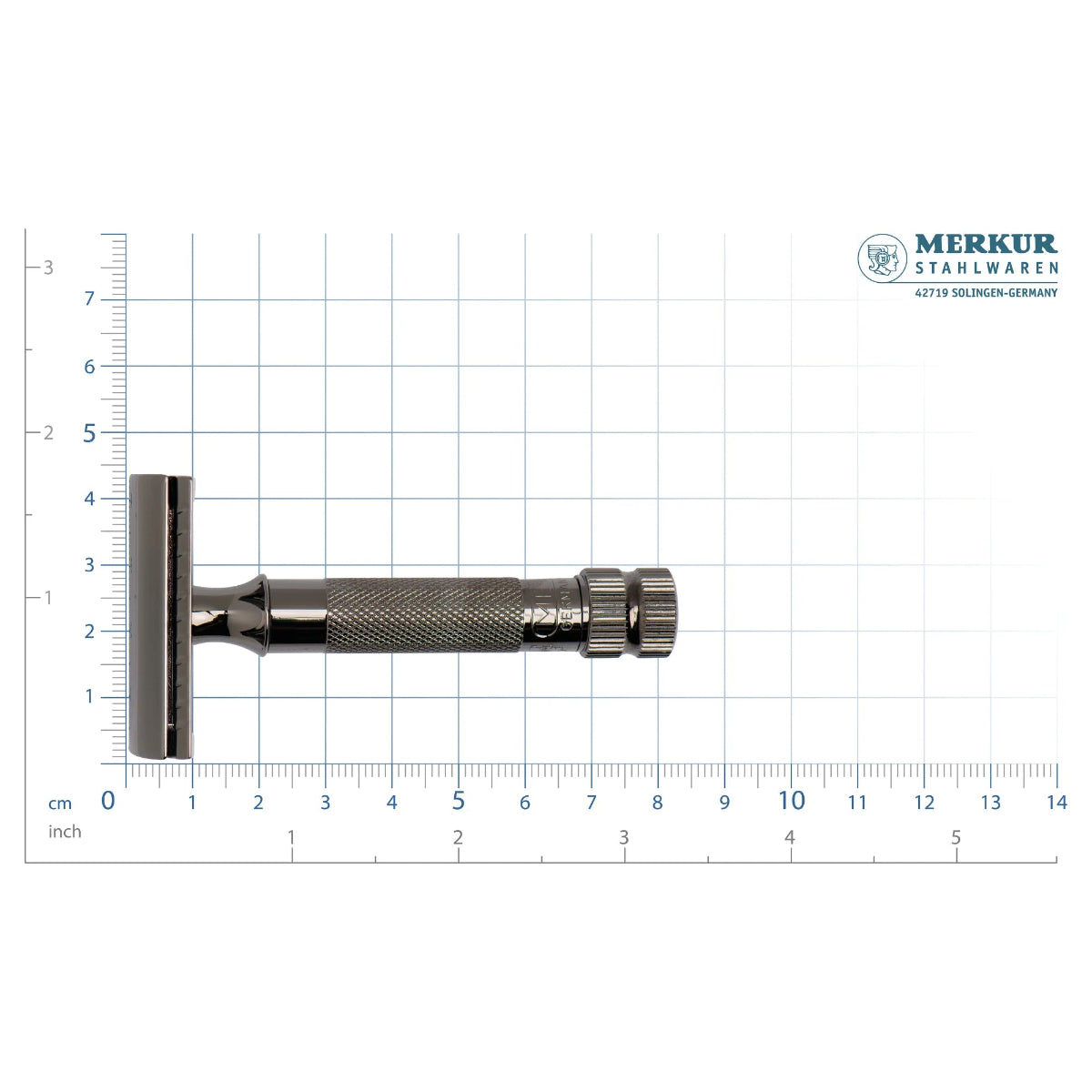 Merkur 34c Metallic Grey Double Edge Safety Razor
