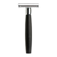 Merkur - 49c Ebony Wood Handle Safety Razor - Closed Comb