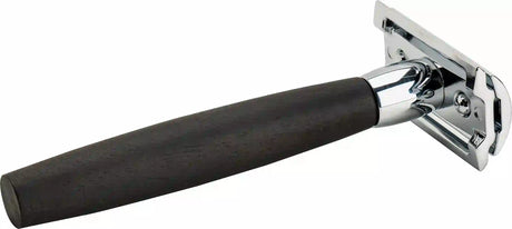 Merkur - 49c Ebony Wood Handle Safety Razor - Closed Comb
