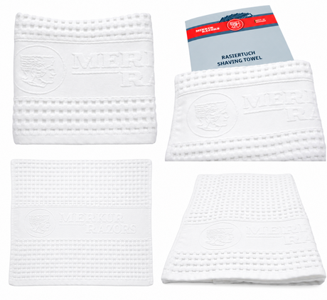 MERKUR Piqué White Premium Shaving Towel
