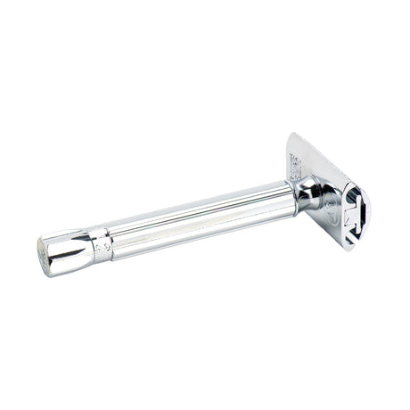 Merkur Progress 510 Long Handle Adjustable Safety Razor With Chrome Metal Knob