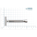 Merkur Progress 510 Long Handle Adjustable Safety Razor With Chrome Metal Knob