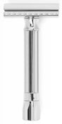 Merkur Progress Adjustable Double Edge Safety Razor Short Handle Chrome Knob