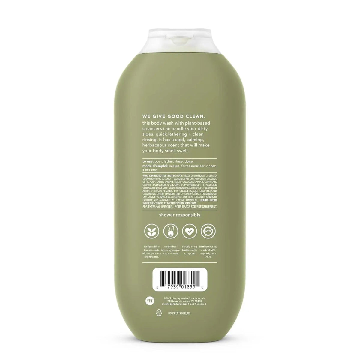 Method Men Body Wash, Juniper + Sage 18 Fl oz