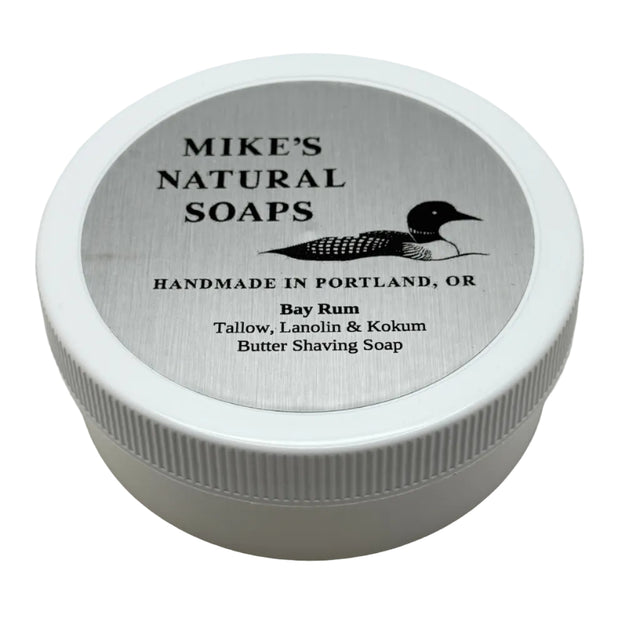 Mikes Natural Soap Bay Rum Shaving Soap 5oz