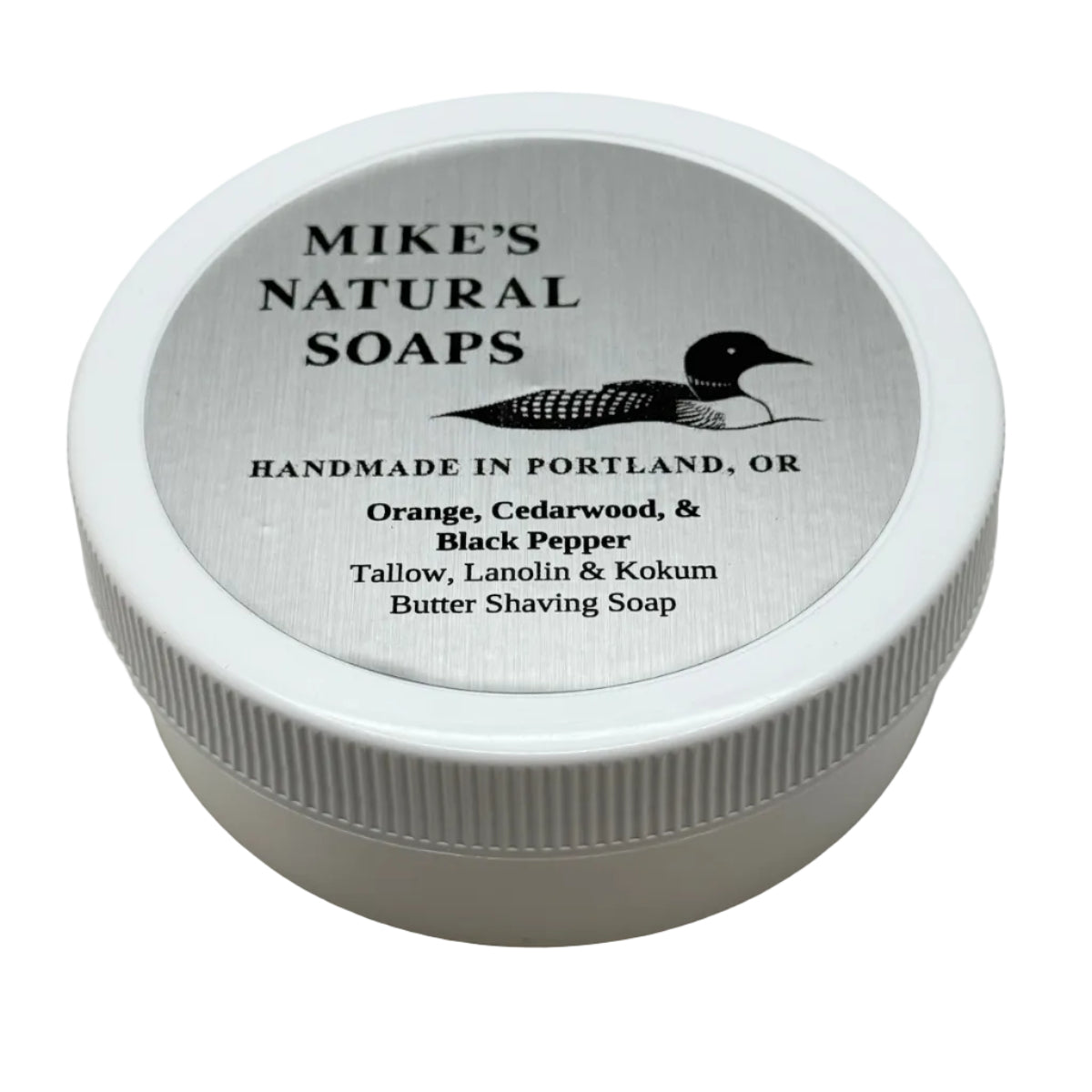 Mikes Natural Soap Orange Cedarwood Black Pepper Shaving Soap 5oz