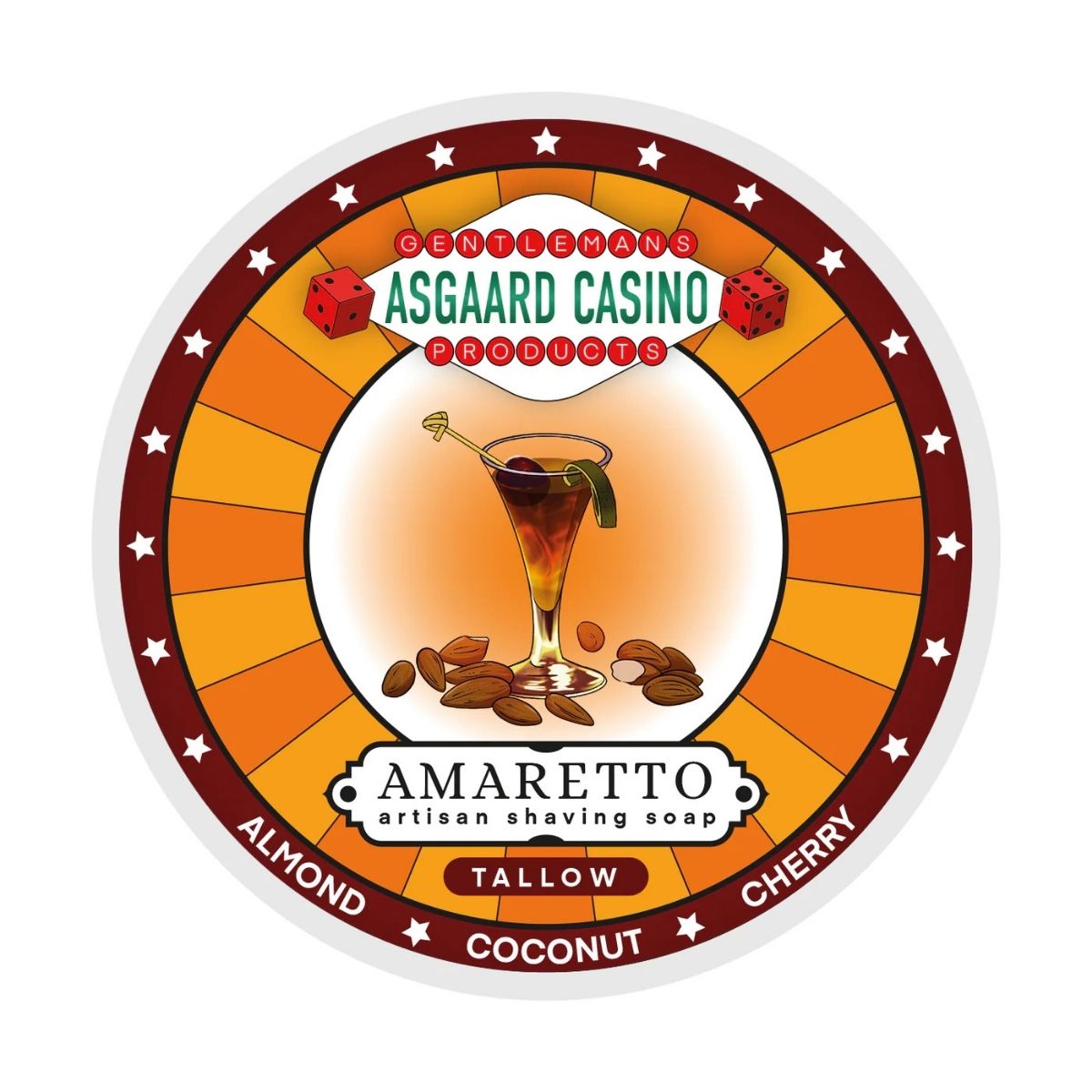 MMGP Amaretto Asgaard Casino Shaving Soap 4oz