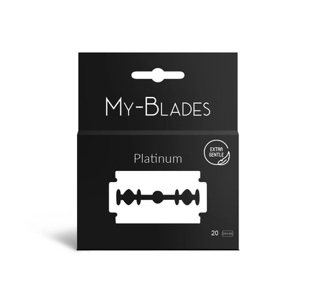 My-Blades Platinum Double Edge Razor Blades 20 Pack