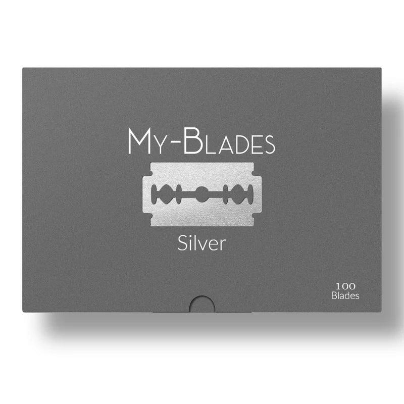 Individual Razorblade My-Blades Silver DE Razor Blades 100 Pack | The Razor Company
