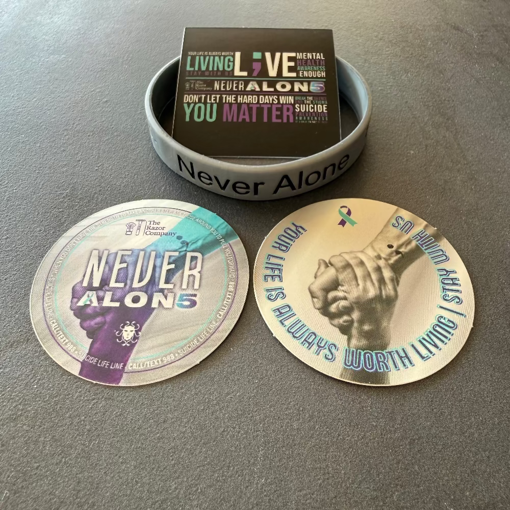 Never Alone 5 - Bracelet & Sticker Pack