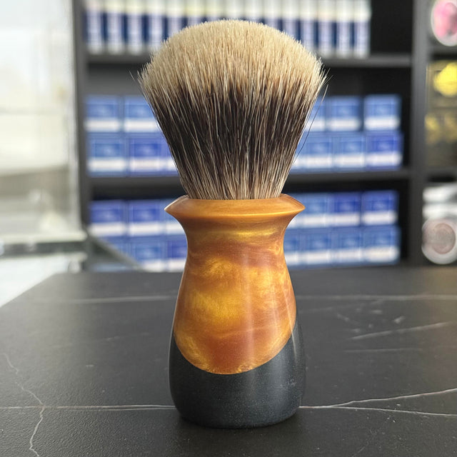 Never Alone 6 #115 26mm Doughknot Knot Resin Handle Shaving Brush