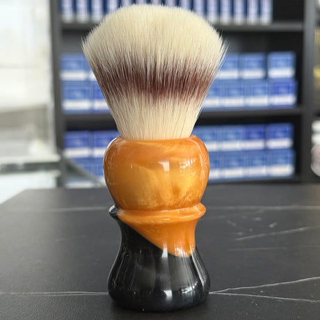 Never Alone 6 #117 26mm Regal Synthetic Knot Resin Handle Shaving Brush