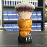 Never Alone 6 #120 AK4 Fan Knot Resin Handle Shaving Brush