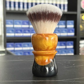 Never Alone 6 #120 AK4 Fan Knot Resin Handle Shaving Brush
