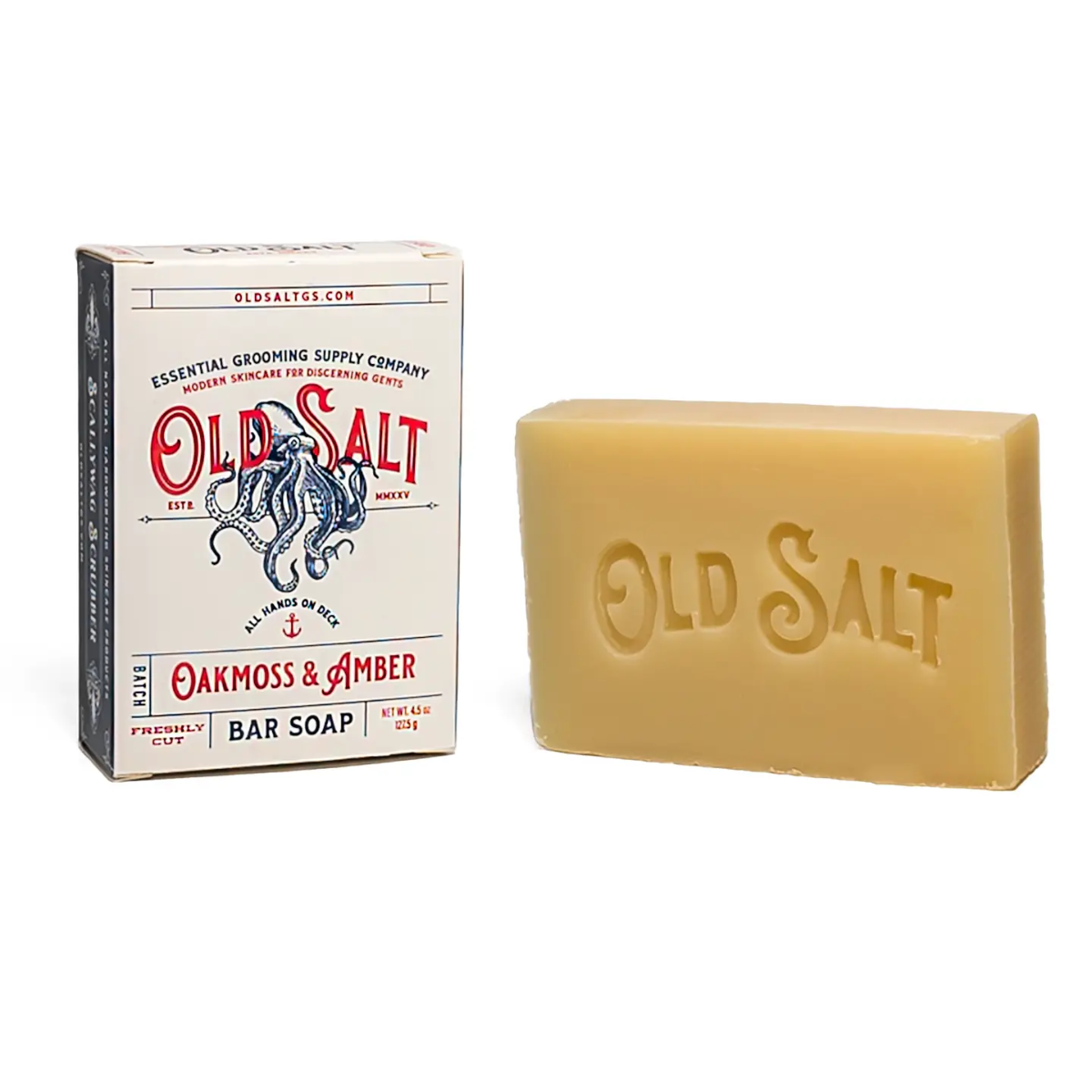 Old Salt Grooming Supply Oakmoss + Amber Bar Soap 5oz