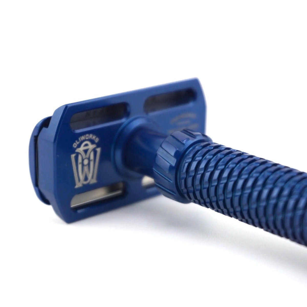 OliWorks M3TEORITE Aluminum Safety Razor Blue