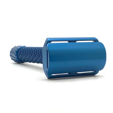 OliWorks M3TEORITE Aluminum Safety Razor Blue