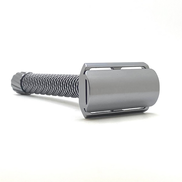 OliWorks M3TEORITE Aluminum Razor Gray | Lightweight DE Razor