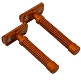 OliWorks M3TEORITE Aluminum Safety Razor Orange
