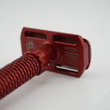 OliWorks M3TEORITE Aluminum Safety Razor Red