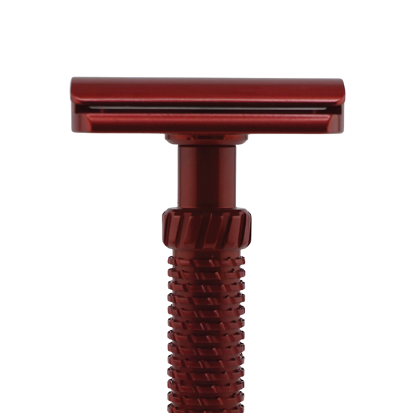 OliWorks M3TEORITE Aluminum Safety Razor Red | Lightweight DE