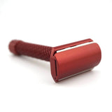 OliWorks M3TEORITE Aluminum Safety Razor Red