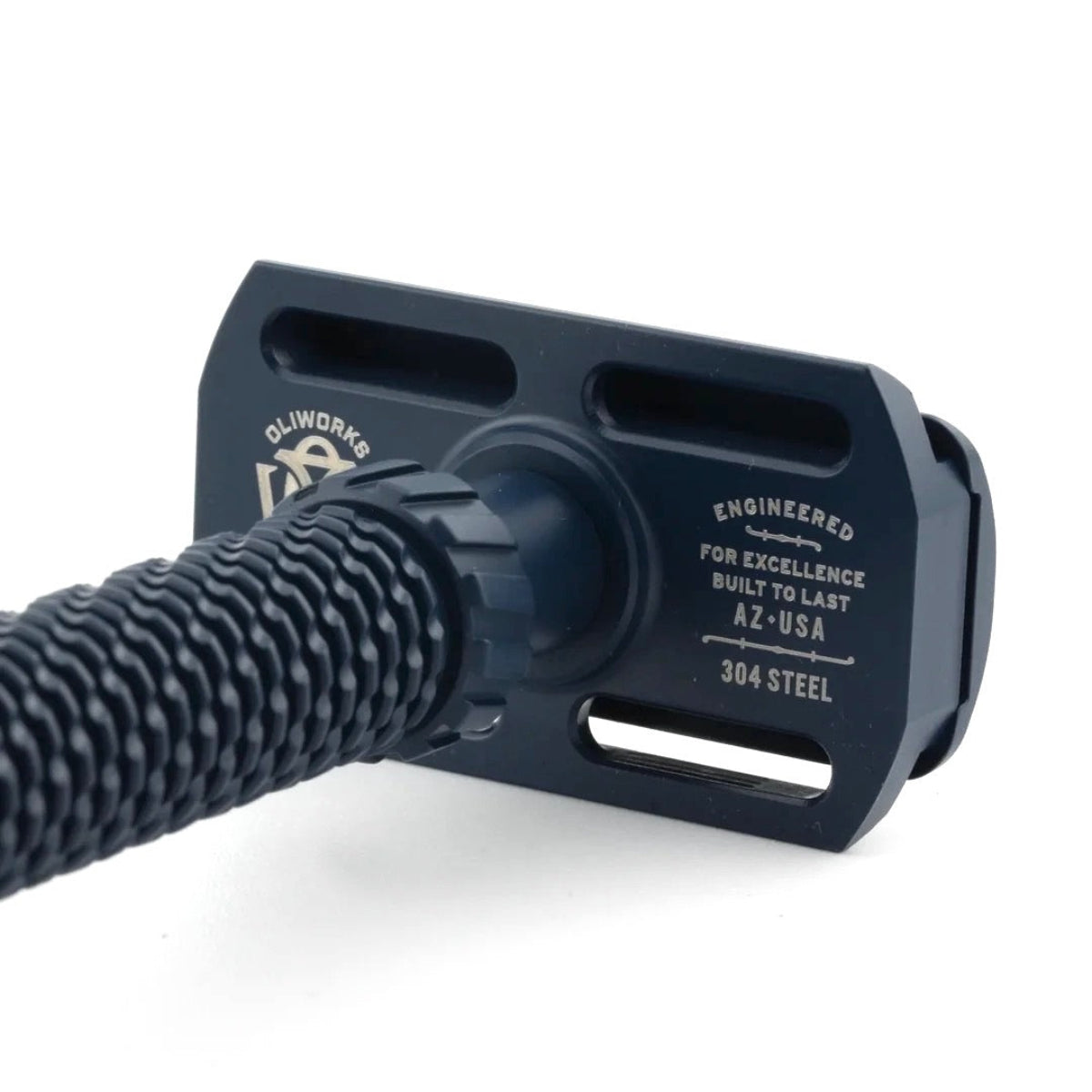 OliWorks M3TEORITE Stainless Steel Safety Razor BLUE