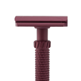 OliWorks M3TEORITE Stainless Steel Safety Razor DARK CHERRY