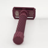 OliWorks M3TEORITE Stainless Steel Safety Razor DARK CHERRY