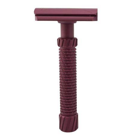 OliWorks M3TEORITE Stainless Steel Safety Razor DARK CHERRY