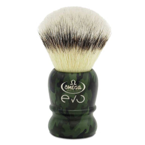 Omega E1925 Evo 2.0 Synthetic Fiber Shaving Brush Kamo