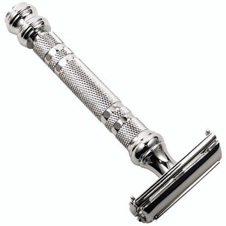 Parker 66R Deluxe Safety Razor and Premium Synthetic 3-Piece Shave Set