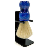 Parker Big Blue Boar Shaving Brush 24mm Iridescent Blue Handle & Stand