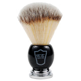 Parker -Black & Chrome Handle Synthetic Shaving Brush and Stand