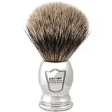 Parker - Chrome Handle Pure Badger Shaving Brush & Stand