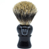 Parker Classic Ebony Handle Pure Badger Shaving Brush and Stand