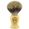 Parker Classic Ivory Handle Pure Badger Shaving Brush and Stand